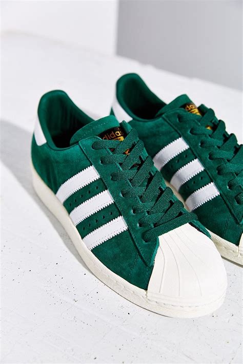 Green Superstar adidas Originals Shoes 